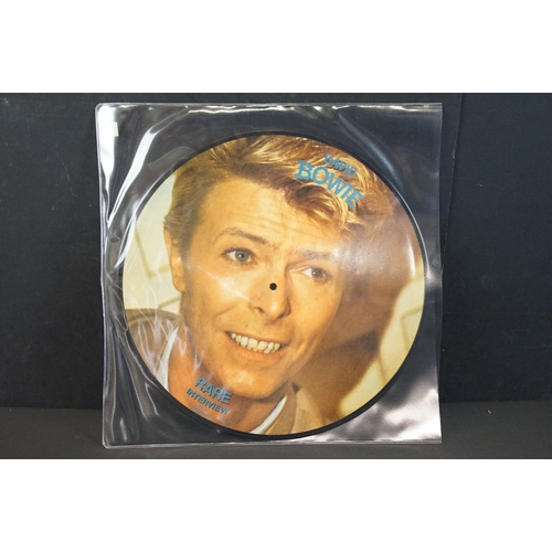 103A - Vinyl - 8 David Bowie interview picture / shaped discs and 1 LP to include: Santa Monica ’72 UK 1994... 