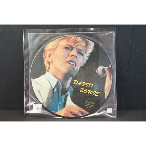 103A - Vinyl - 8 David Bowie interview picture / shaped discs and 1 LP to include: Santa Monica ’72 UK 1994... 