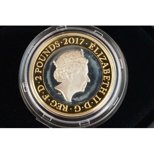 101 - A collection of four Royal Mint Queen Elizabeth II £2 silver proof coins to include 2014, 2015, 2016... 