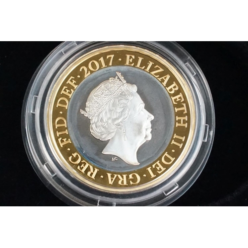 102 - A collection of four Royal Mint Queen Elizabeth II £2 silver proof coins to include 2014, 2013, 2016... 