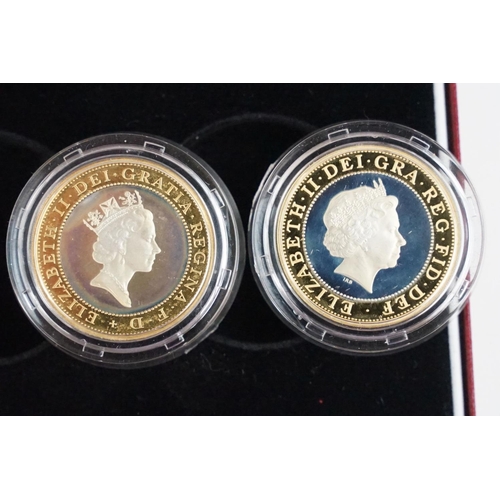 114 - A collection of four Royal Mint Queen Elizabeth II £2 silver proof coin two coin sets to include 198... 