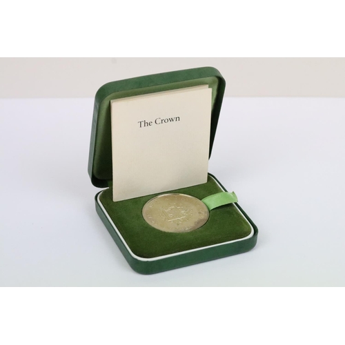 125 - A collection of four Royal Mint Queen Elizabeth II Crown silver proof coins to include 1972, 1981, 1... 