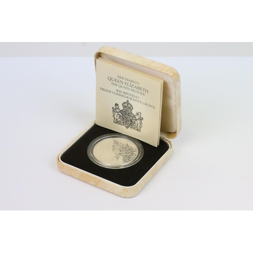 125 - A collection of four Royal Mint Queen Elizabeth II Crown silver proof coins to include 1972, 1981, 1... 