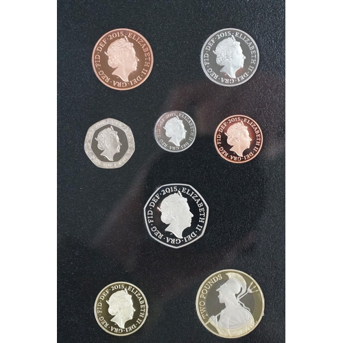 147 - A Royal Mint United Kingdom Queen Elizabeth II 2015 collectors edition proof coin set, encapsulated ... 