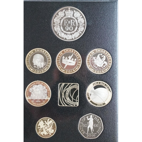 149 - A Royal Mint United Kingdom Queen Elizabeth II 2016 collectors edition proof coin set, encapsulated ... 