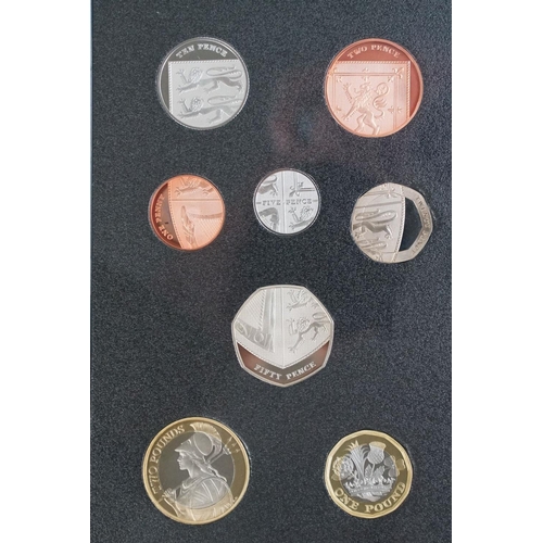 150 - A Royal Mint United Kingdom Queen Elizabeth II 2017 collectors edition proof coin set, encapsulated ... 