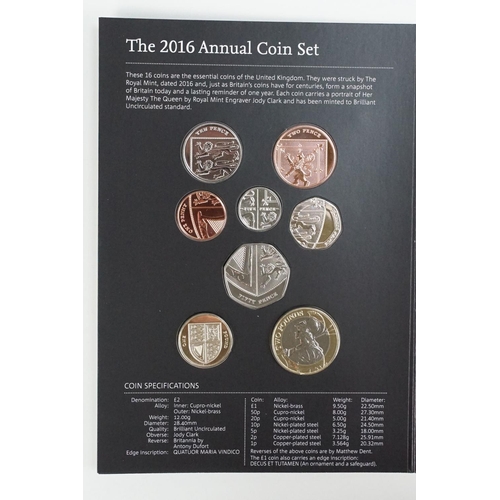 151 - A collection of three Royal Mint United Kingdom brilliant uncirculated coin year sets to include 201... 