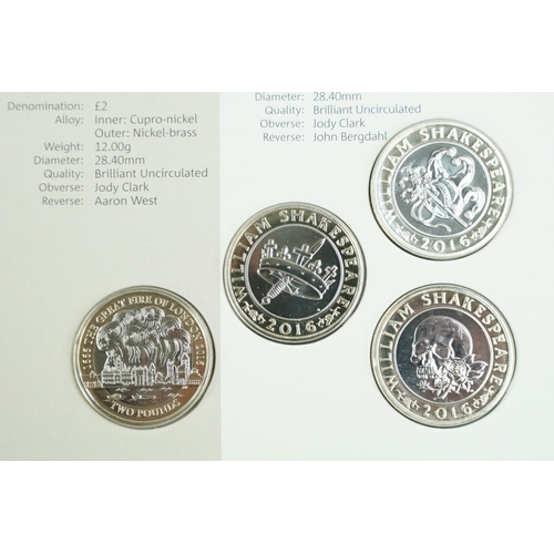 151 - A collection of three Royal Mint United Kingdom brilliant uncirculated coin year sets to include 201... 