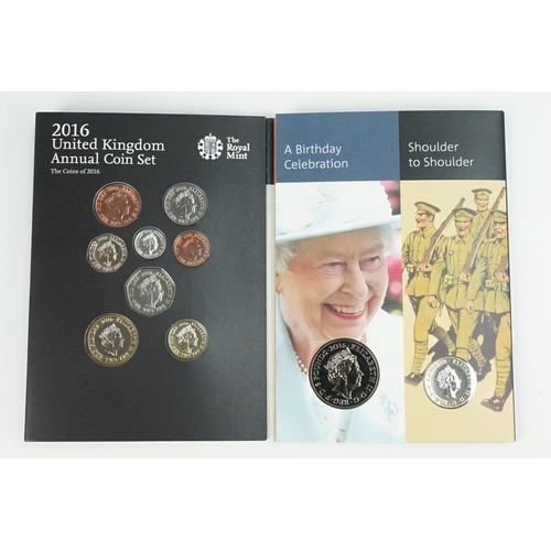 151 - A collection of three Royal Mint United Kingdom brilliant uncirculated coin year sets to include 201... 