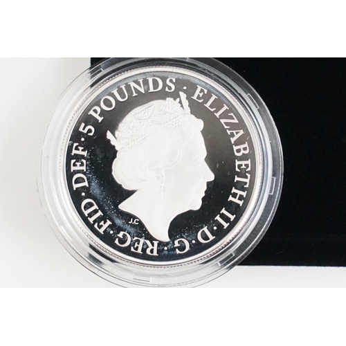 153 - A Royal Mint Queen Elizabeth II 2018 United Kingdom silver proof piedfort commemorative coin set, co... 