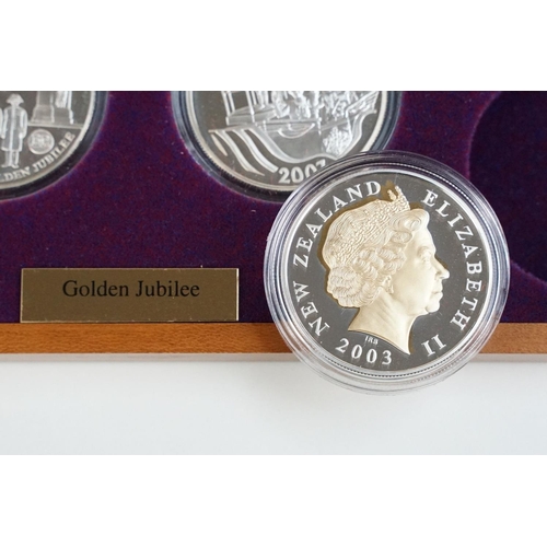 155 - A Royal Mint Queen Elizabeth II 2002 Golden Jubilee coin set, comprising of twenty four silver proof... 