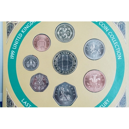 163 - A collection of eleven Royal Mint Queen Elizabeth II United Kingdom brilliant uncirculated coin year... 