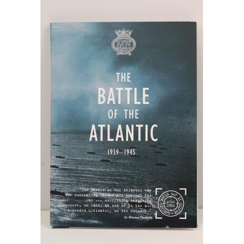 170 - A London Mint office 'The Battle of the Atlantic 1939-1945' coin set to include five fine silver coi... 