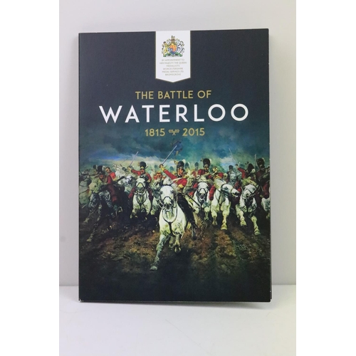 172 - A London Mint office 'The Battle of Britain 1815-2015' coin set to include five bronze coins togethe... 
