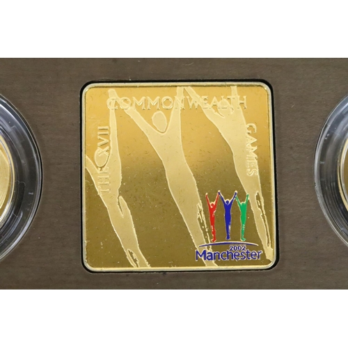 173 - A Royal Mint Queen Elizabeth II United Kingdom 2002 Commonwealth Games Piedfort silver proof coin se... 