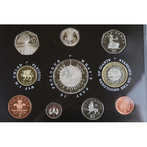 174 - A collection of seven Royal Mint Queen Elizabeth II United Kingdom coin year sets to include 2004, 2... 