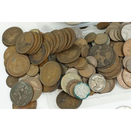 179 - A collection of British and world coins to include British pre decimal and some silver examples.