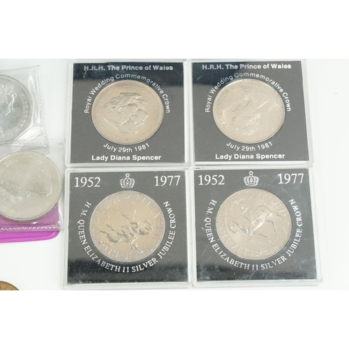 179 - A collection of British and world coins to include British pre decimal and some silver examples.