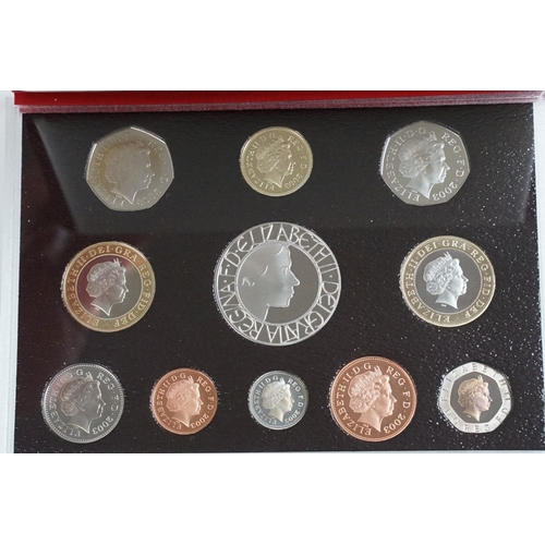 200 - A collection of three Royal Mint United Kingdom Queen Elizabeth II annual proof coin sets to include... 