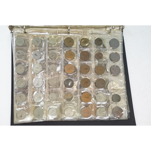 24 - A collection of mainly British pre decimal coins contained within a collectors albums to include a g... 