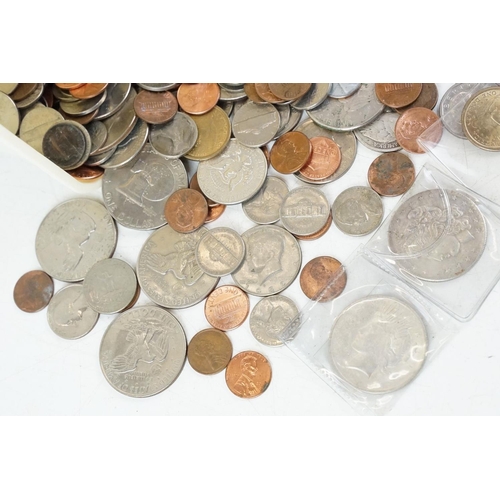 3 - A collection of United States of America coins to include dollars, half dollars, quarters, dimes....... 