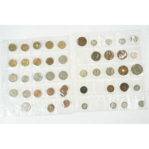 41 - A collection of British pre decimal and world coins to include some uncirculated examples.