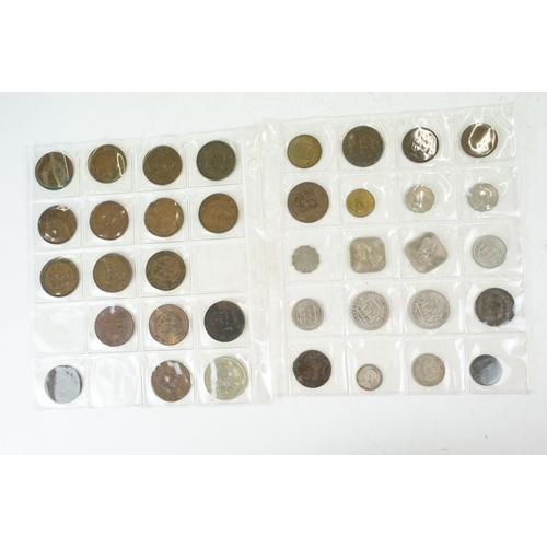 41 - A collection of British pre decimal and world coins to include some uncirculated examples.