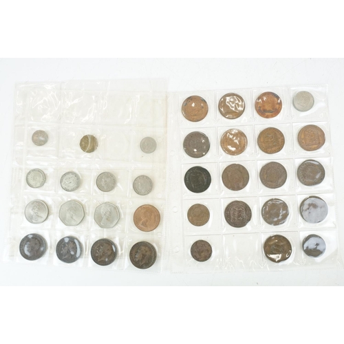 41 - A collection of British pre decimal and world coins to include some uncirculated examples.