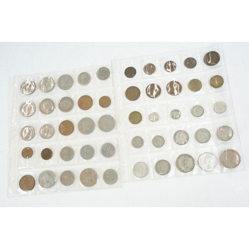 41 - A collection of British pre decimal and world coins to include some uncirculated examples.