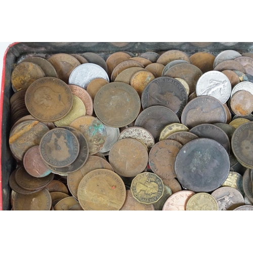 6 - A collection of mainly British pre decimal coins to include King George V and Queen Victoria silver ... 