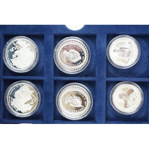 61 - The Official coin of Australia silver proof coin set comprising of 24 silver proof coins encapsulate... 