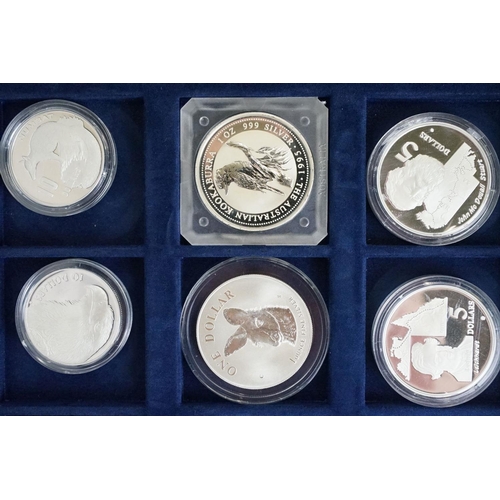 61 - The Official coin of Australia silver proof coin set comprising of 24 silver proof coins encapsulate... 