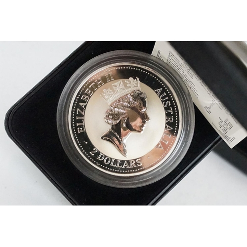 70 - A Royal Australian Mint 1995 silver proof $1 coin together with a Perth Mint $2 Kookaburra silver pr... 