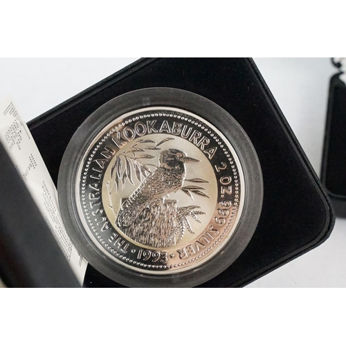 70 - A Royal Australian Mint 1995 silver proof $1 coin together with a Perth Mint $2 Kookaburra silver pr... 