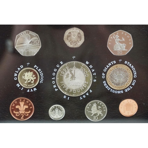 72 - A collection of Royal Mint uncirculated collectors coins to include the 2000 year set, 2009 £2 coin,... 