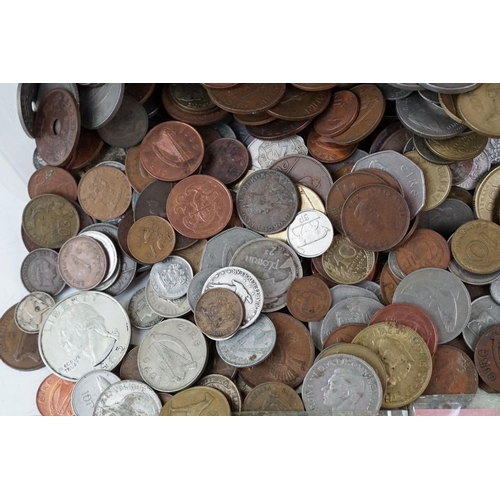 8 - A large collection of World & Commonwealth coins to include a good selection of silver examples.