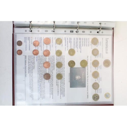 236 - A very large collection of mixed World coins in alphabetical order within six collectors albums.