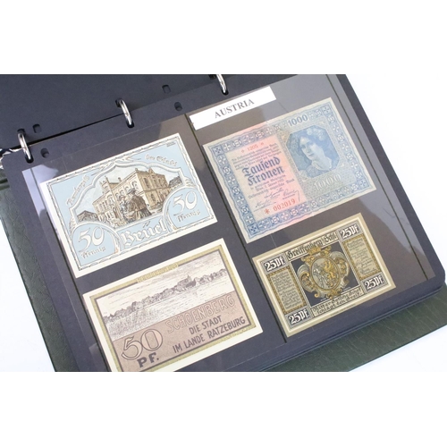 237 - A very large collection of British and World banknotes to include many uncirculated examples contain... 