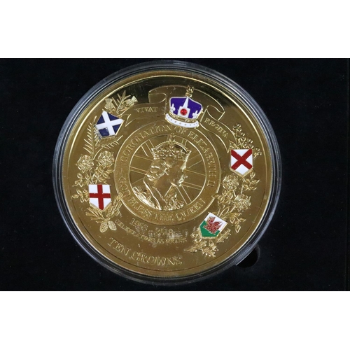 224 - A Bradford Exchange Queen Elizabeth II 65th Anniversary 2018 '10 Crowns' coin, Tristan De Cunha, enc... 