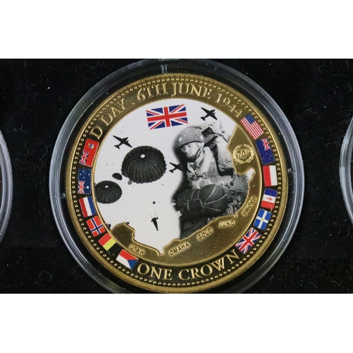 233 - Two Bradford Exchange coin sets to include the 2014 70th anniversary of D-Day collection consisting ... 