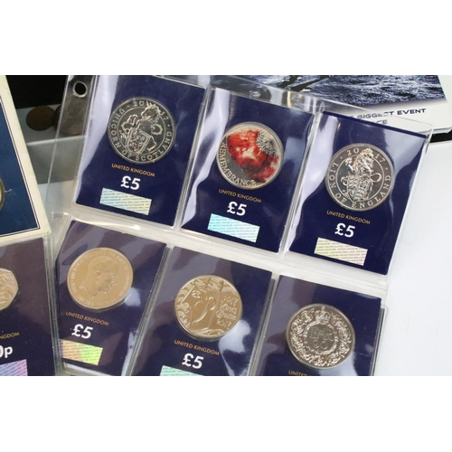 243 - A collection of mainly British decimal and pre decimal coins to include a selection of uncirculated ... 