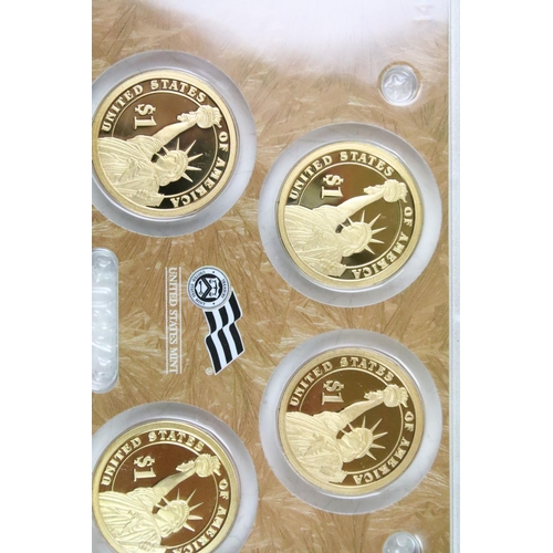 246 - A collection of United States of America and Canadian coin sets to include proof and brilliant uncir... 