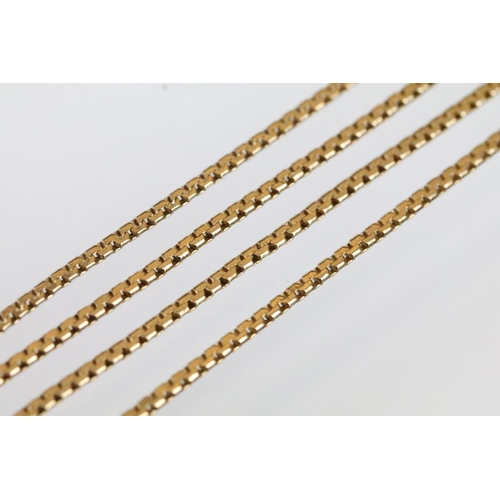 22 - 9ct gold sapphire and diamond collar necklace being set with a pear cut sapphire in a twist setting ... 