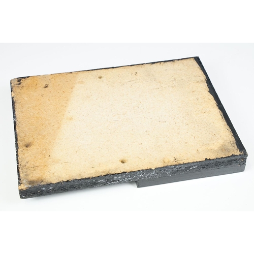 112 - Mid century black painted period / week sign with nine interchangeable double sided numbers (some re... 