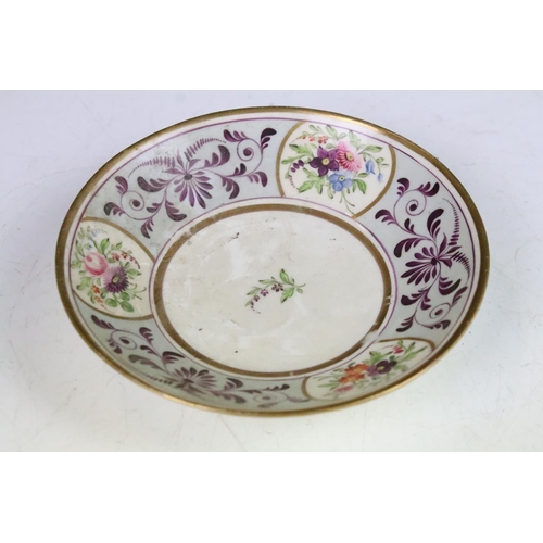 19A - Collection of 19th century dishes to include Minton, some to include crests and a Royal Winton small... 