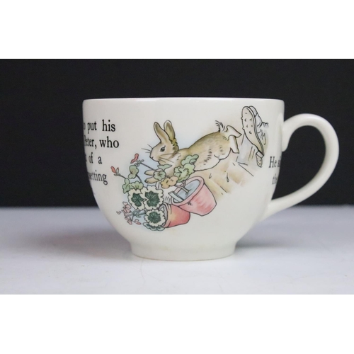 24 - Large assortment of Wade whimsies together with a Wedgwood Peter Rabbit mug and a pair of Thelwell F... 