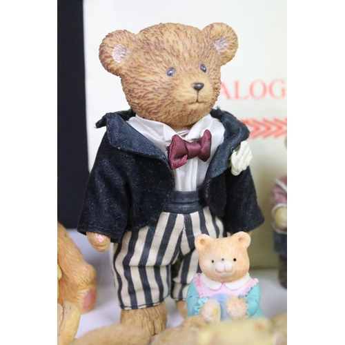 26 - Collection of Wentworth Teds and catalogue along with other small teddy and animal figurines, a sele... 