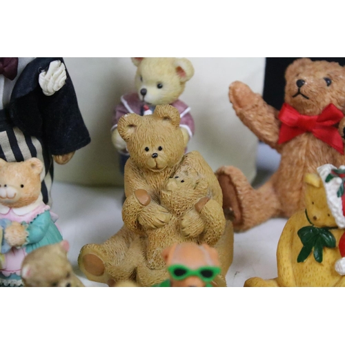 26 - Collection of Wentworth Teds and catalogue along with other small teddy and animal figurines, a sele... 