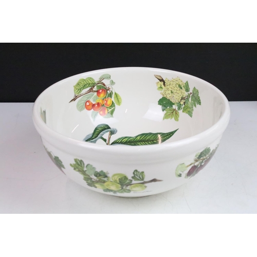 33 - Large Portmeirion ‘ Pomona ‘ bowl, 29cm diameter, Portmeirion ‘ Botanic Garden ‘ ladle and a Portmei... 