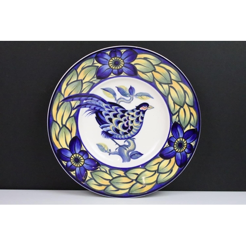 38 - Royal Copenhagen Blue Pheasant plate inspired by the art of C.Joachim 25cm diameter, with Spode Blue... 